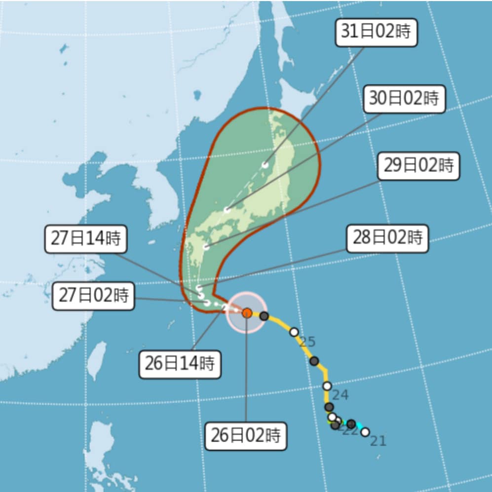 午後迎雨彈濕又熱！「珊珊颱風」威力再增強　林嘉愷：遊日朋友要注意