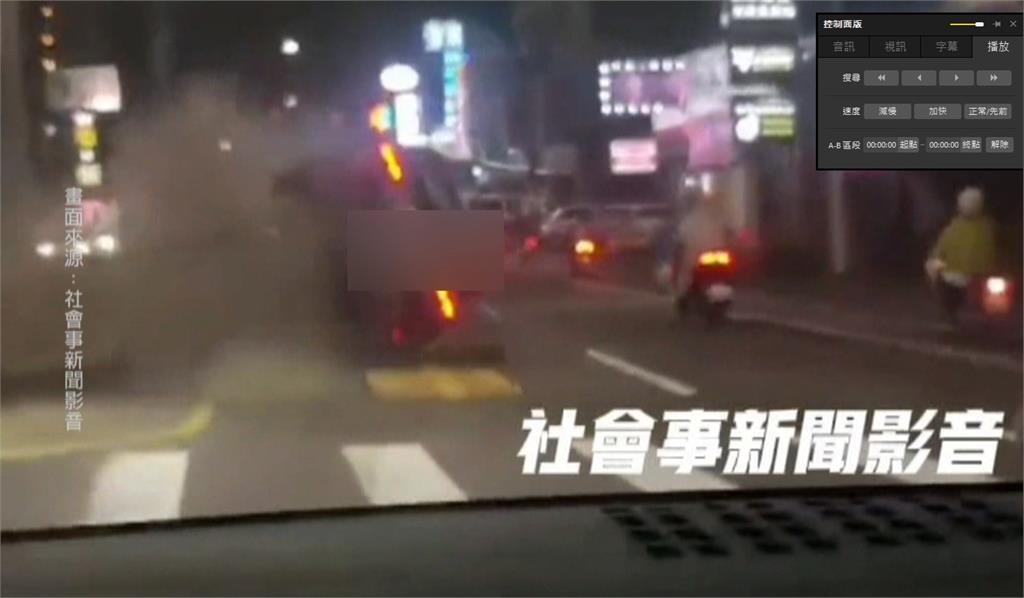高雄兩台小黃車禍 小黃違規迴轉遭直行小黃撞上