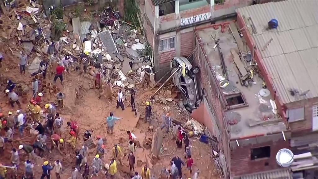 暴雨侵襲巴西南部　引發土石流至少24人死