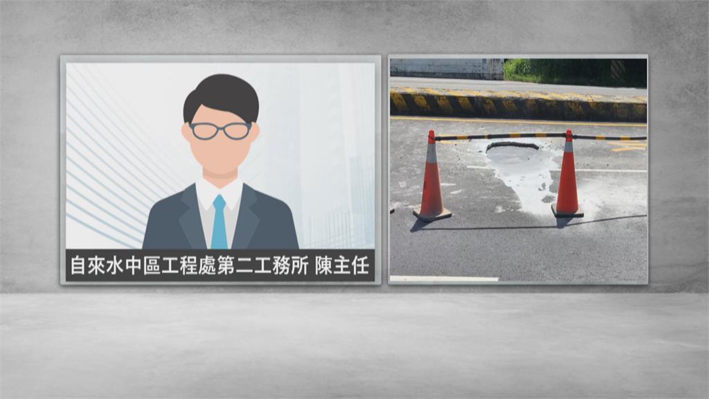彰南路出現直徑逾一公尺天坑 公路總局限期一週修復