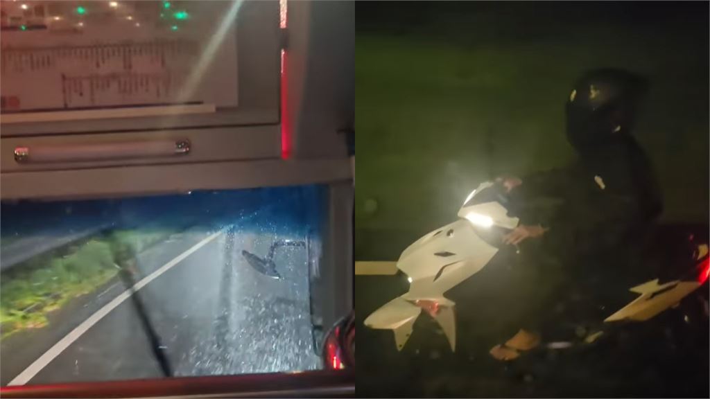 關渡大橋「薔」風狂吹！公車暖心「幫擋側風」護航機車騎士　萬人讚爆：記功嘉獎