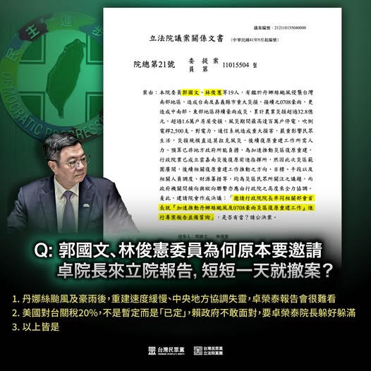 陳智菡質疑1事嗆卓榮泰「躲好躲滿」 遭郭國文打臉:不做功課,很丟臉