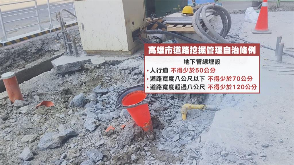 高雄美術館區工地疑施工不慎 挖破管線飄瓦斯味居民嚇壞