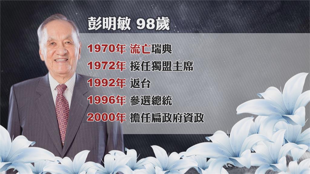 台獨教父彭明敏辭世 享耆壽98歲