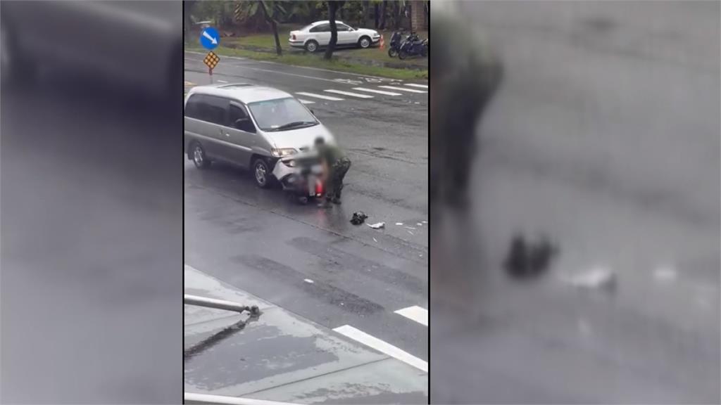 有隱情? 花蓮廂型車撞飛機車! 雙方當場離去未報警