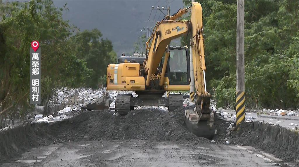 明利村滿是泥濘現況曝 水利署:一週完成臨時堤防