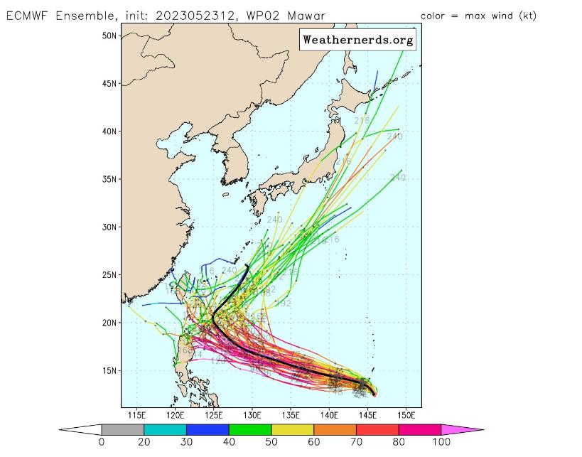 快新聞／「瑪娃」動向大轉彎路徑曝　今西半部仍有零星降雨明起水氣減少趨緩 