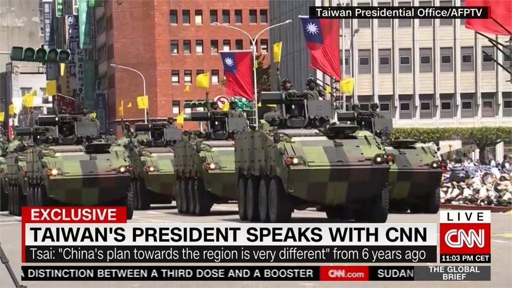 睽違兩年接受CNN專訪　蔡總統：對美軍守衛台灣有信心