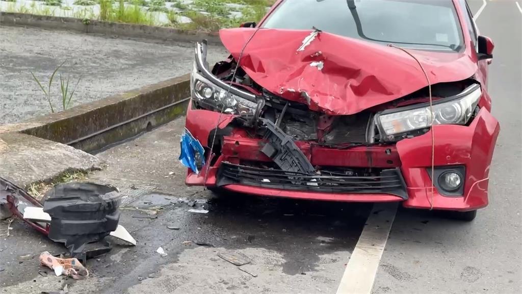 疑疲勞駕駛! 男子逆向撞機車 騎士手腳骨折送醫