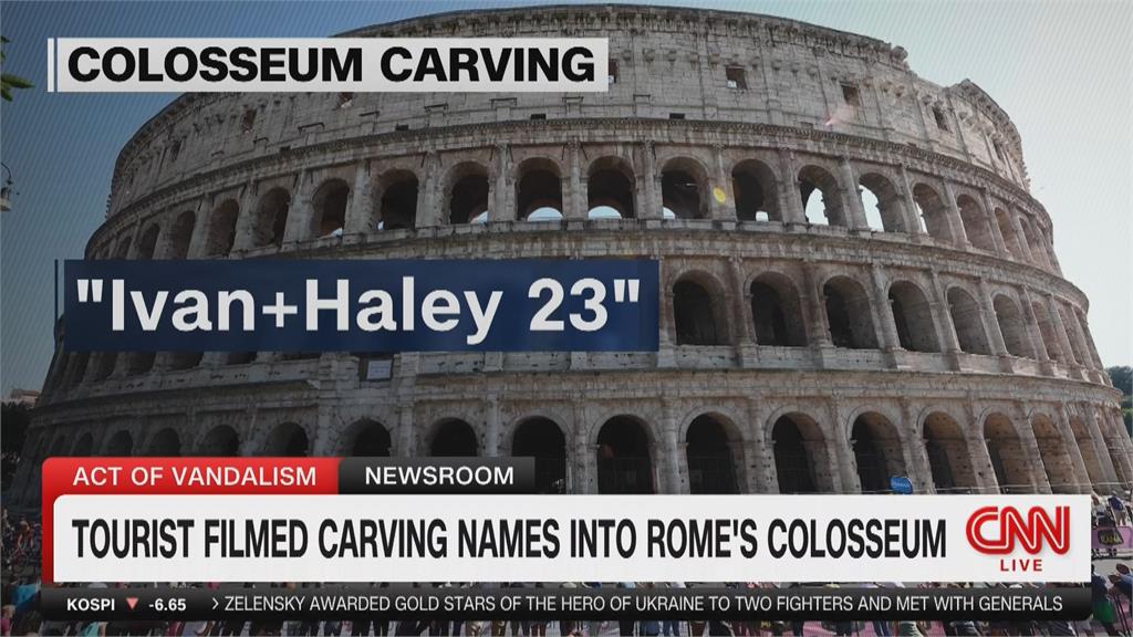 破壞千年古蹟！在羅馬競技場「刻名字」　義大利政府氣炸肉搜將嚴懲