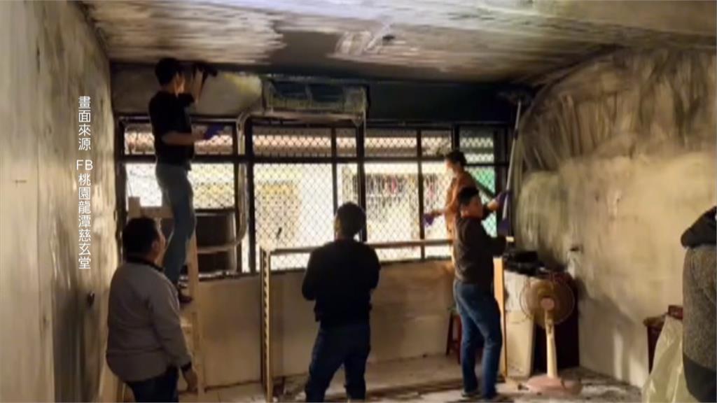 電暖器起火　桃園龍潭住宅大火　幸住警器提醒...人貓平安