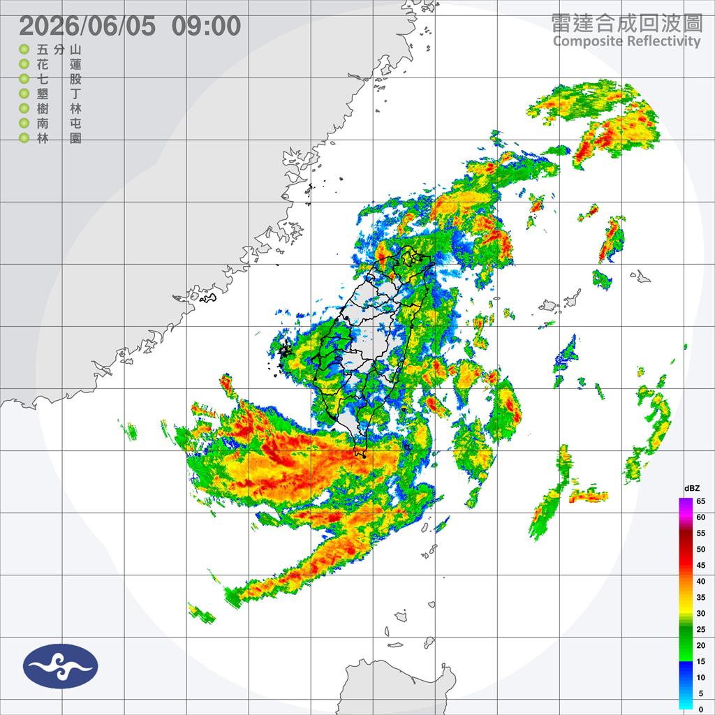 低壓夾擊梅雨鋒面「陣雨猛放送」！滯留鋒領水彈「西部紫爆」猛下到這時