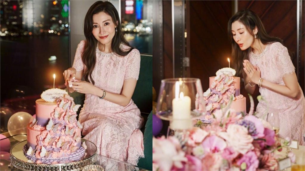 李嘉欣55歲慶生照流出驚呆全港!「暗黑禮服」曝凍齡靠這招