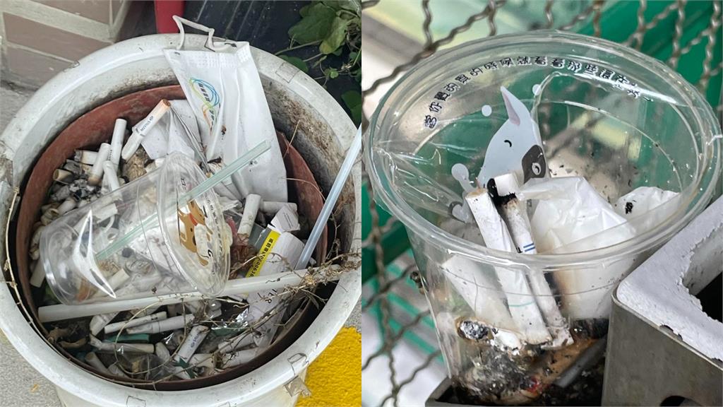 國民黨全代會校園「遍地菸蒂」！狼狽畫面曝光…網揪「鄭麗文1守則」狠打臉