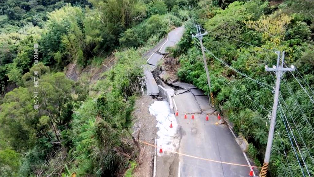 關山里「路基掏空」　颱風又要來！工程單位急封閉