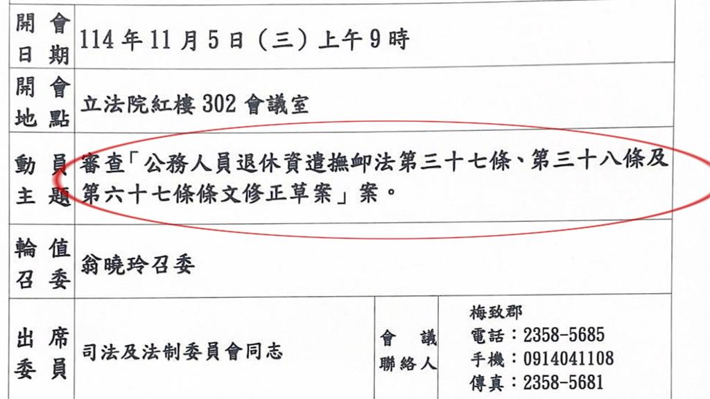 藍排案「停砍年金」  綠：走回頭路是踐踏世代正義