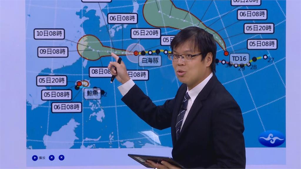 快新聞／中颱白海豚逼近後北轉！預計這時發海警　強風豪雨時程一次看