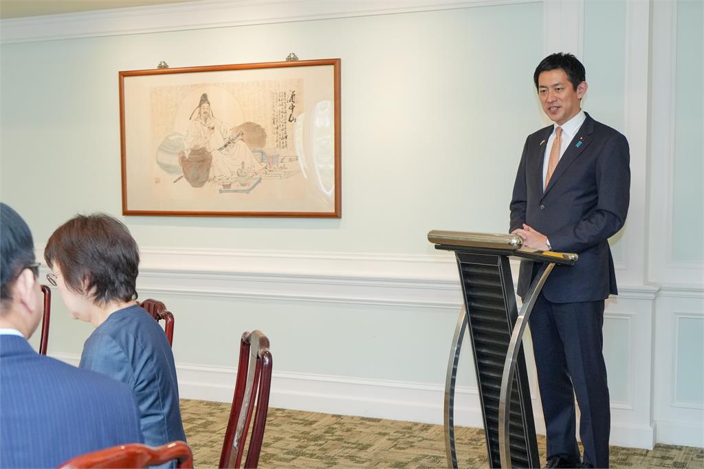 快新聞/接待日眾議員小林鷹之 林佳龍:盼台日共築「民主非紅供應鏈」