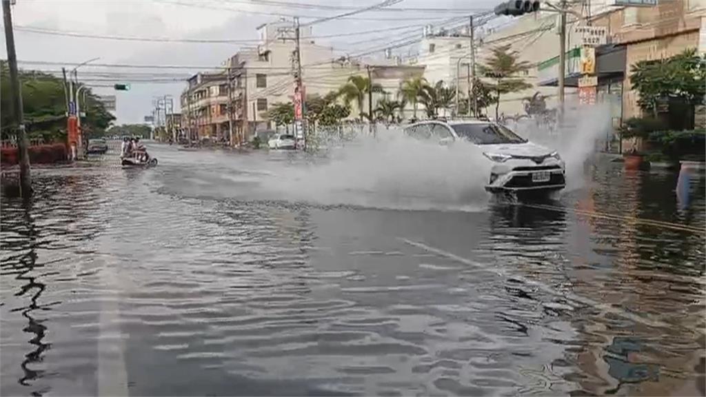 蘇拉來襲適逢年度大潮　高屏部分地區淹水