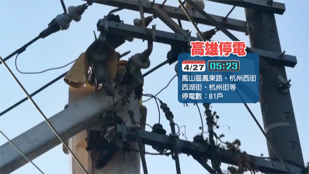 清晨鳳山停電陸軍官校也受害　這次是「牠」入侵變電箱闖禍