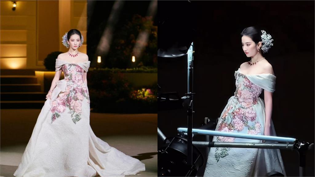 劉亦菲走秀「珠寶手鍊突滑落」 淡定「1神舉」曝網讚翻:從從容容!