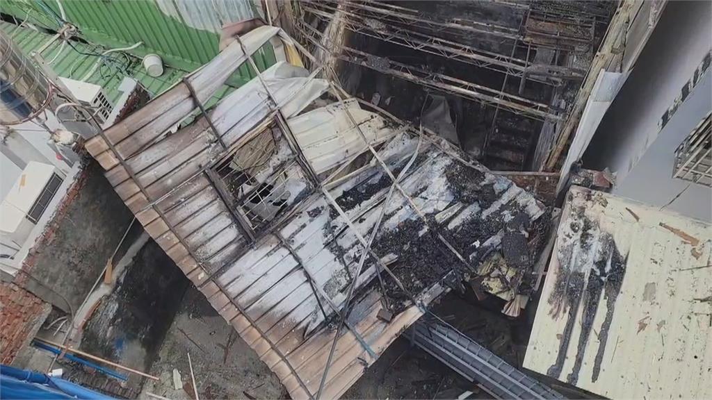屏東九江街驚傳"氣爆"大火 57歲屋主燒傷自行逃出