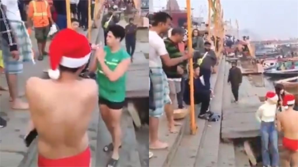 日YTR在印度恆河當「尿尿小童」惹怒居民!遭包圍畫面流出…導遊道歉曝真相
