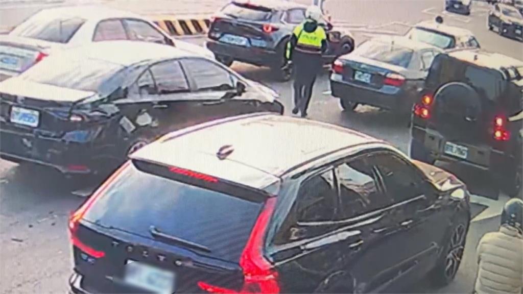 碰！彰化4車連環撞　肇事駕駛酒測0.25毫克當場法辦