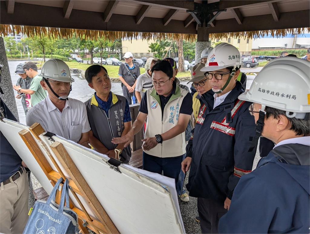 快新聞/視察北高雄防汛設施 陳其邁:超前部署守護社區安全