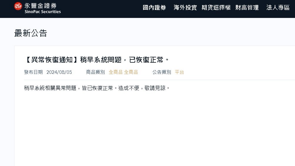 台股遭血洗!永豐金證關鍵時刻「GG」鄉民哀號:無法止損