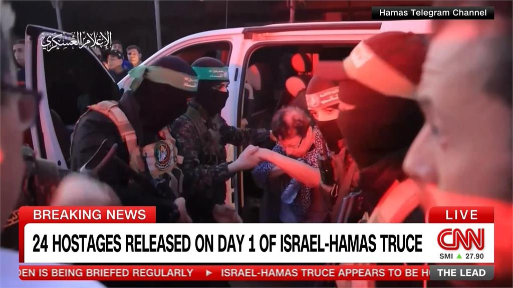 哈瑪斯釋24名人質！　拜登：「停火放人」只是開始　以哈有望延長停火