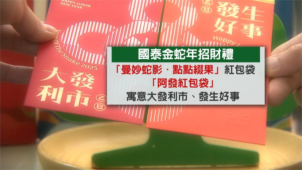 蛇年迎新春！　金融機構紛推招財小物　發財水、招財金、發財米限量送