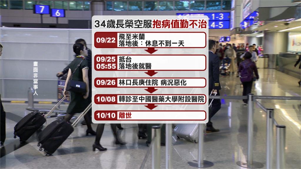 長榮空服執勤後病逝　死者親友批：排班、調班含隱憂
