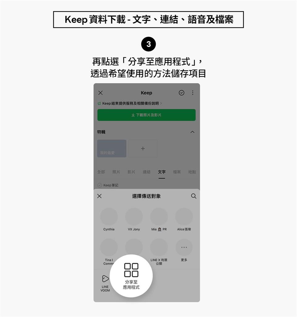 快請家人幫備份！Line Keep免費功能28日關閉「按這1鍵下載」