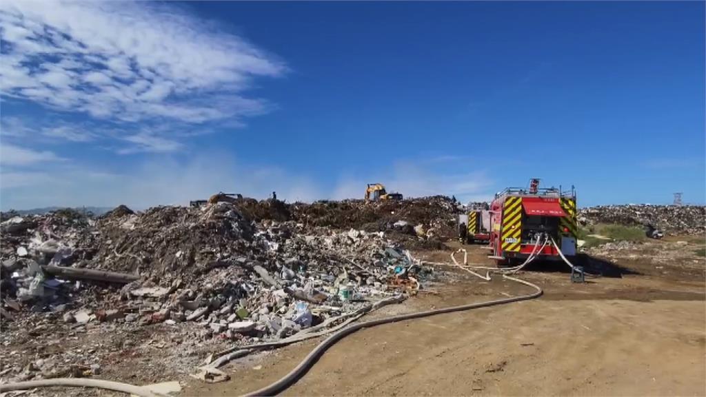 2個月內燒4次! 苗栗西山垃圾場大火延燒400平方公尺