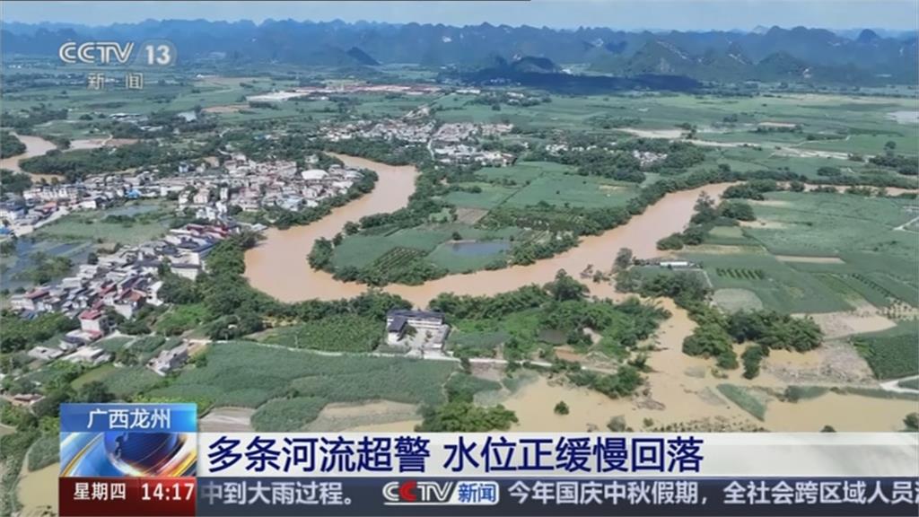 颱風接力重創中國!廣西水淹一層樓高 停水停電災民怨沒人救災