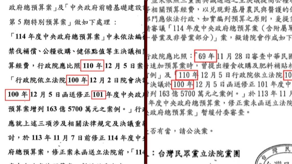 總預算案六度被封殺 藍白提案疑互抄還抄錯