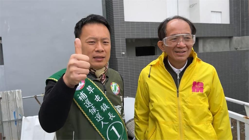 草屯鎮長補選白熱化! 簡賜勝提告毀謗、蔡銘軒車隊掃街