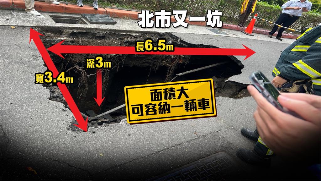 大直塌陷民宅內部畫面曝 地下室泡水、家具東倒西歪