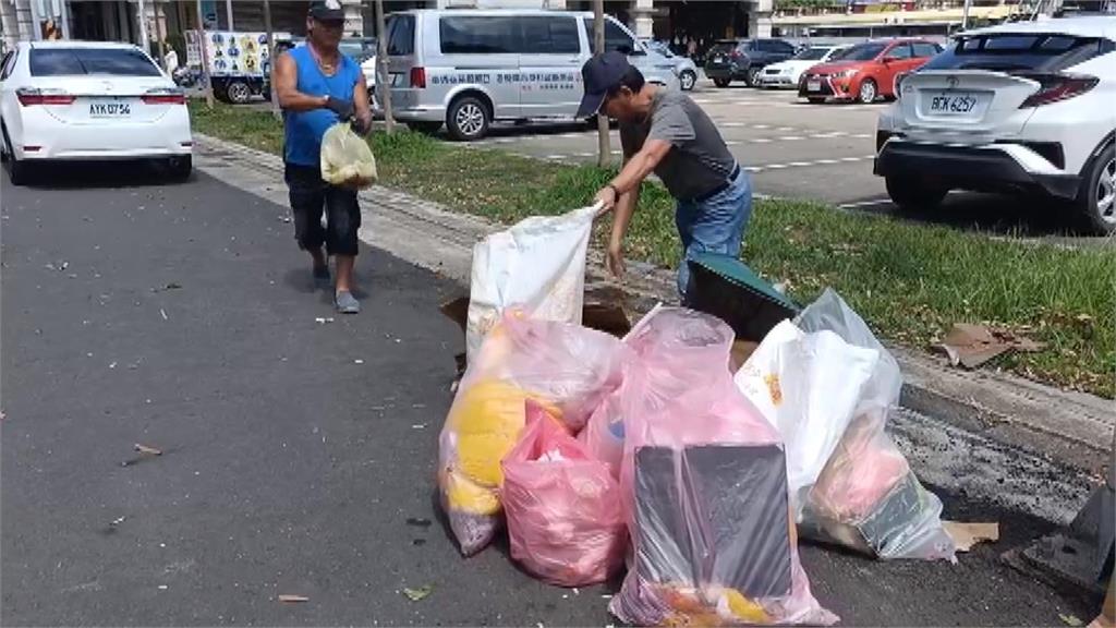 郭台銘竹南造勢活動後　留下滿地垃圾挨批
