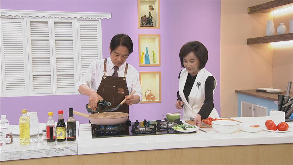 專訪/賴清德展示手路菜 番茄炒蛋