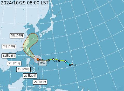 快新聞／康芮還在增強「暴風半徑恐達300公里」　最快今傍晚發海警