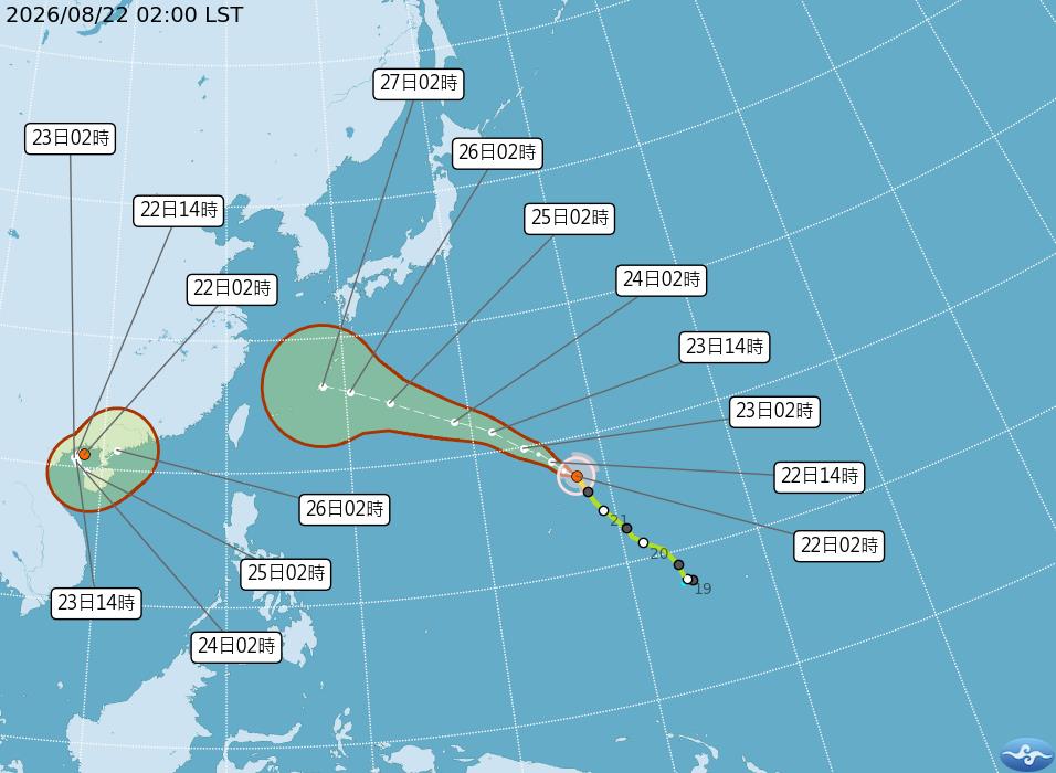 快新聞／颱風假機率上升？「沙德爾」持續增強直撲　專家曝未來對台影響