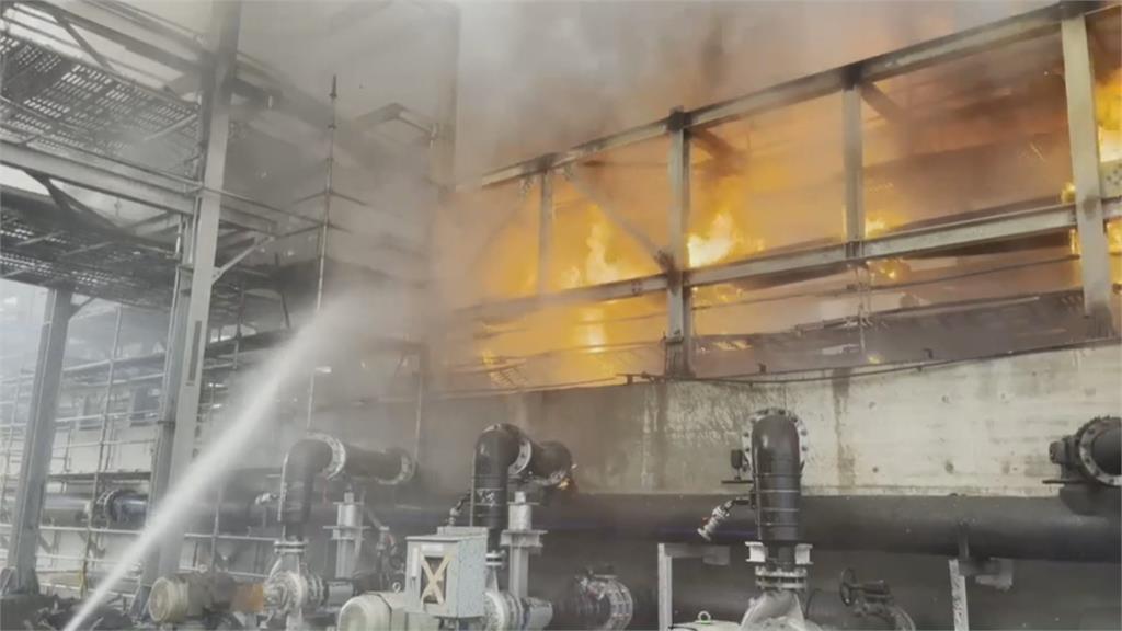 台積電南科再生水廠大火　2名工人一度受困救出
