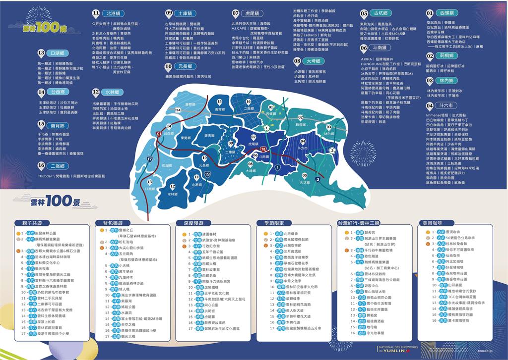 雲林縣府推國慶假期食宿遊購行攻略　邀請全國民眾一起來雲林慶祝中華民國生日