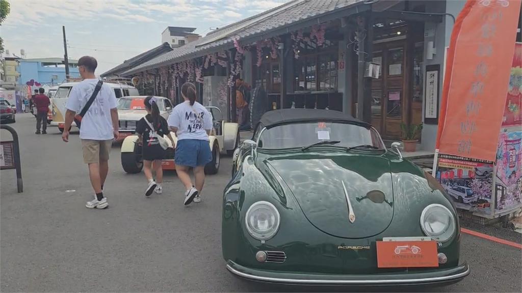 賓士車當畫布! 潮州文化園區辦車展 2白色報廢賓士車提供塗鴉