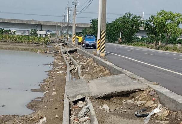 黃偉哲成功爭取農水署補助6,600萬元重建凱米災後農田排水