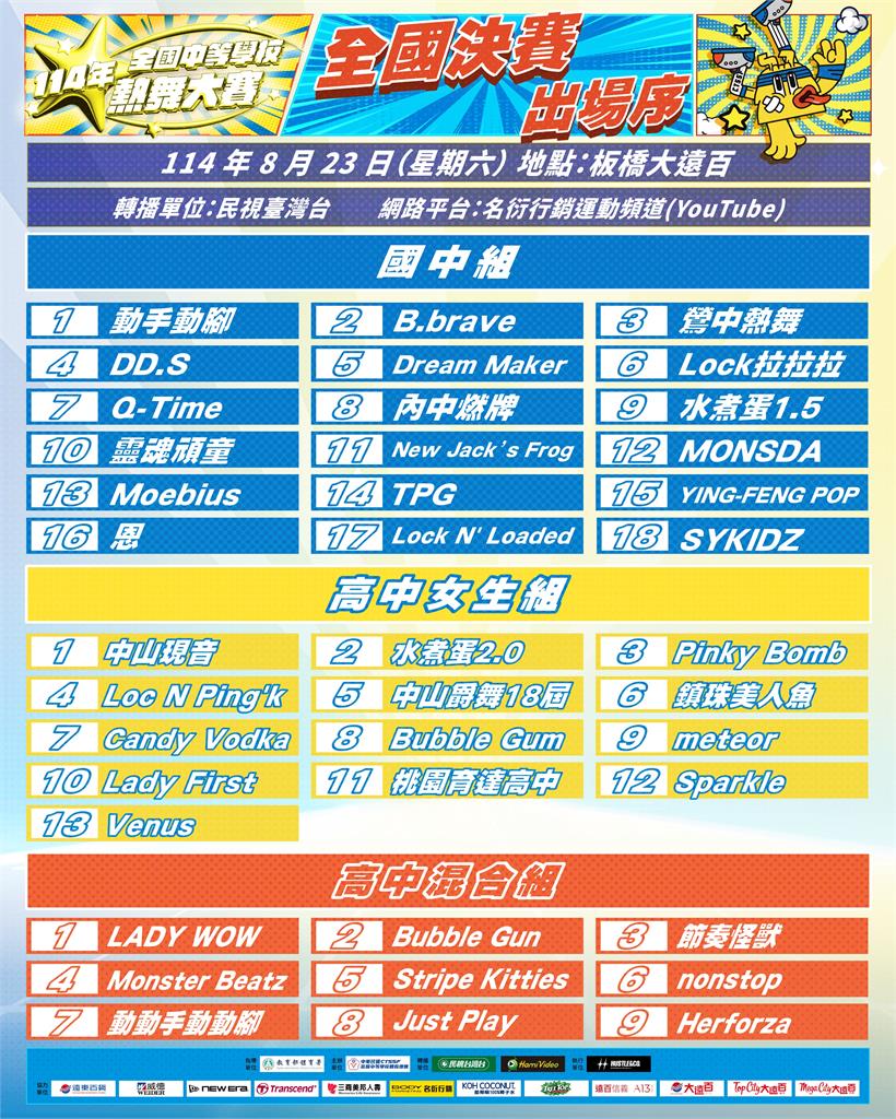 綜合(影)/一生只有一次!「屏東鎖舞三姊妹」首闖高中熱舞決賽拚完美收尾