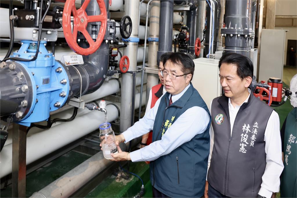 台南啟用三座再生水廠,黃偉哲:每天逾6萬噸!
