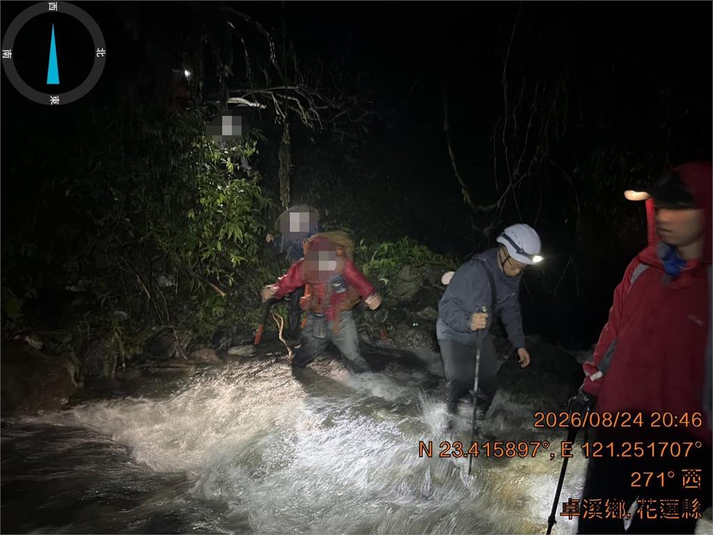 馬博橫斷遇暴雨　山友過溪遭沖走　空拍機尋獲疑無生命跡象